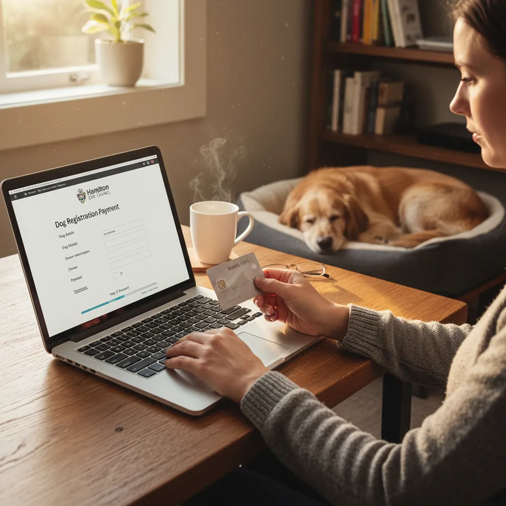 Online dog registration renewal process