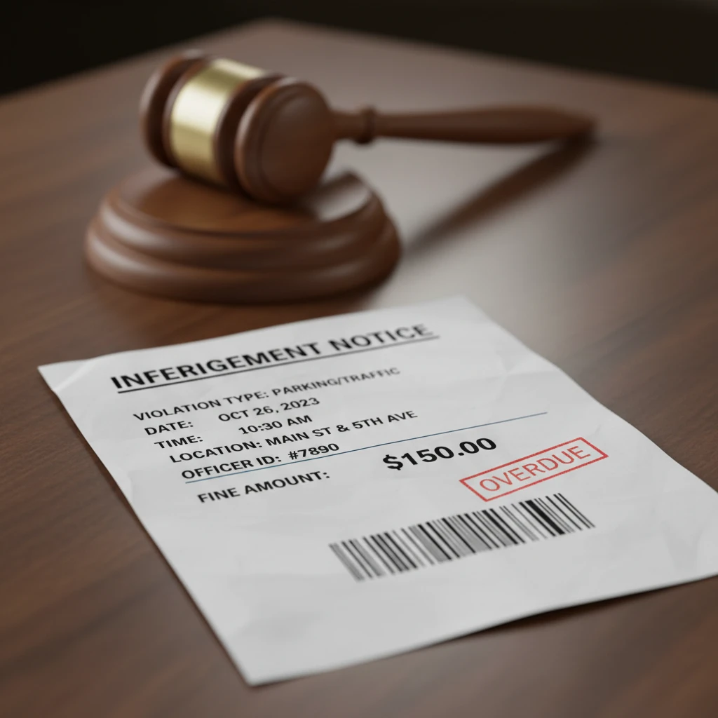 Dog control infringement notice