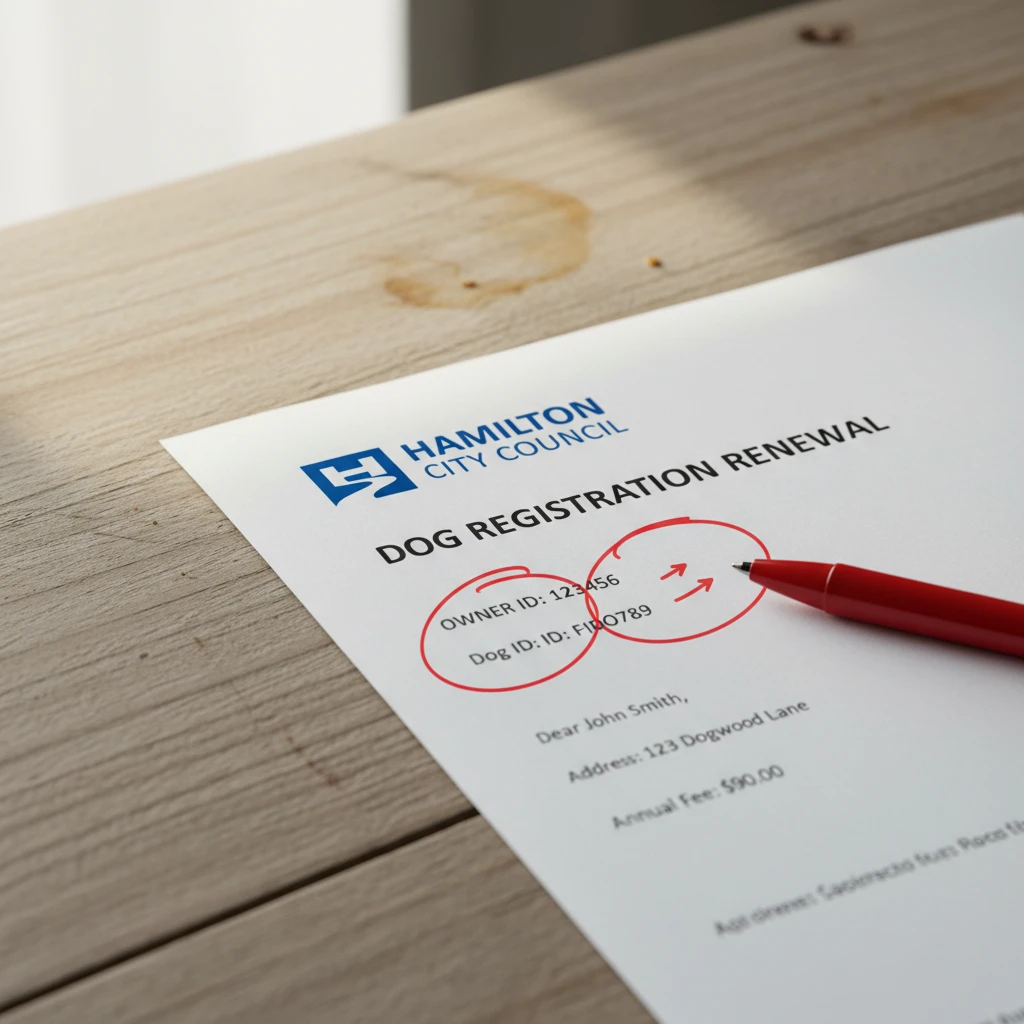 Dog Registration Renewal Notice Details